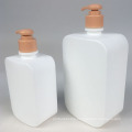 Square Shape Lotion Body Wash Shampoo Use Squeeze Pump Pe Plastic Bottle